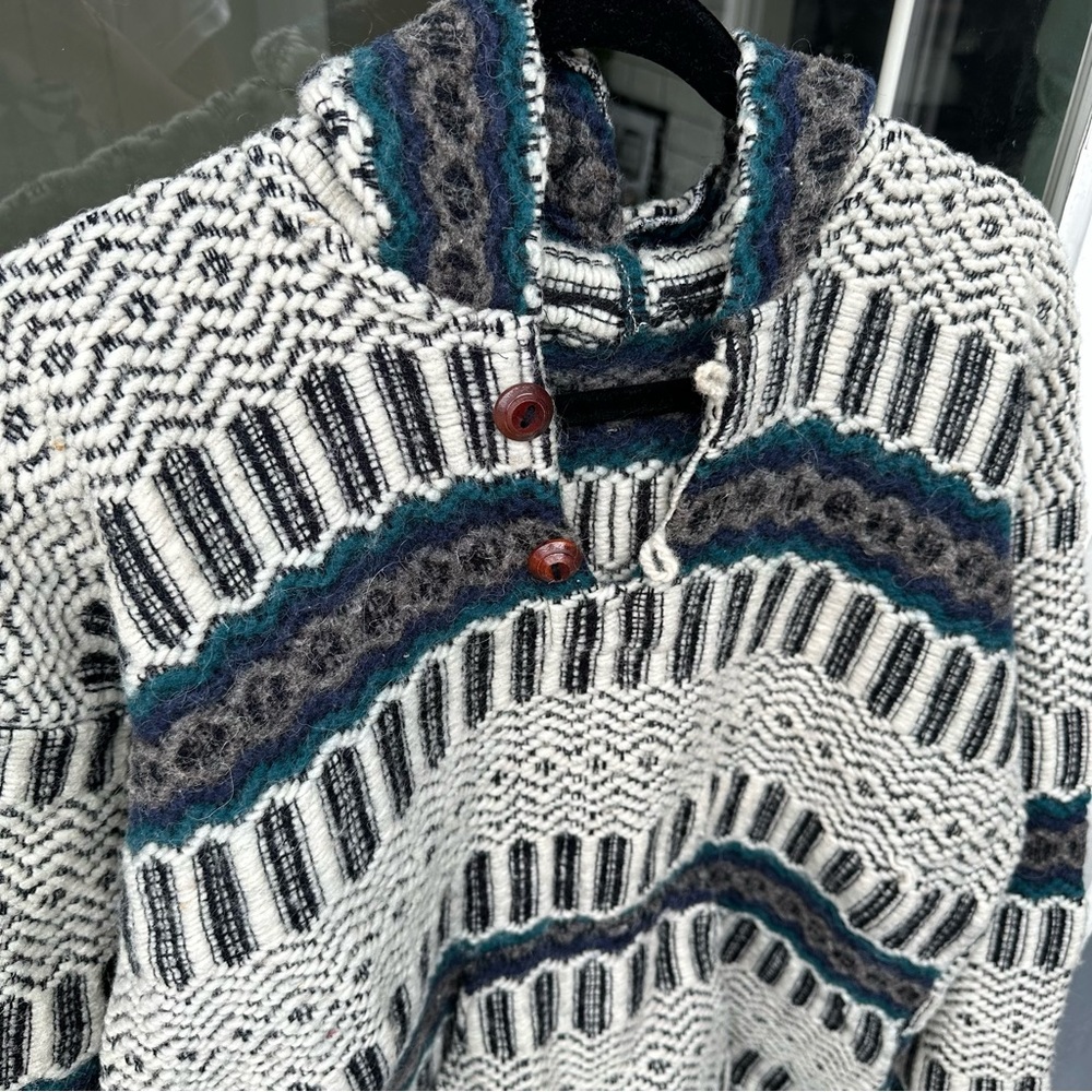South American Woven Hoodie - Detailed and Weighted